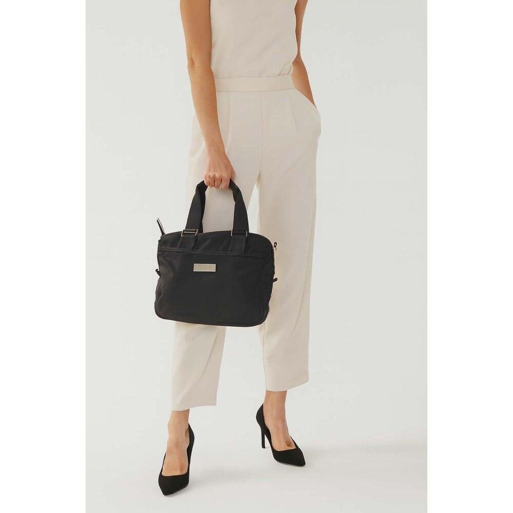 Steve Madden Bag Black Nylon Tote Purse Handbag Travel Crossbody WOMEN'S WOMAN'S